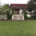 Decorative vinyl picket fence gate