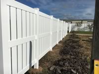 6 foot tall semi-private vinyl fence
