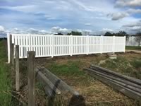 6 foot tall semi-private vinyl fence