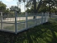 6 foot tall decorative picket vinyl fence