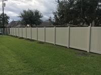 6 foot tall solid vinyl privacy fence