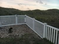 4 foot tall closed picket vinyl fence