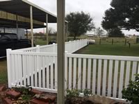 4 foot tall closed picket vinyl fence